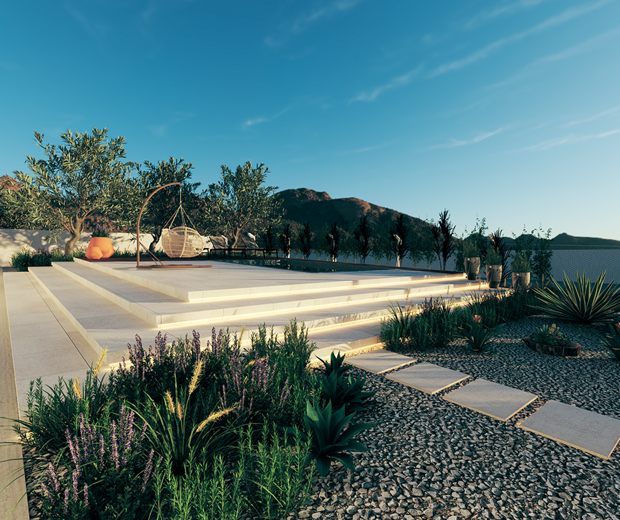 Sala integrada com luz natural